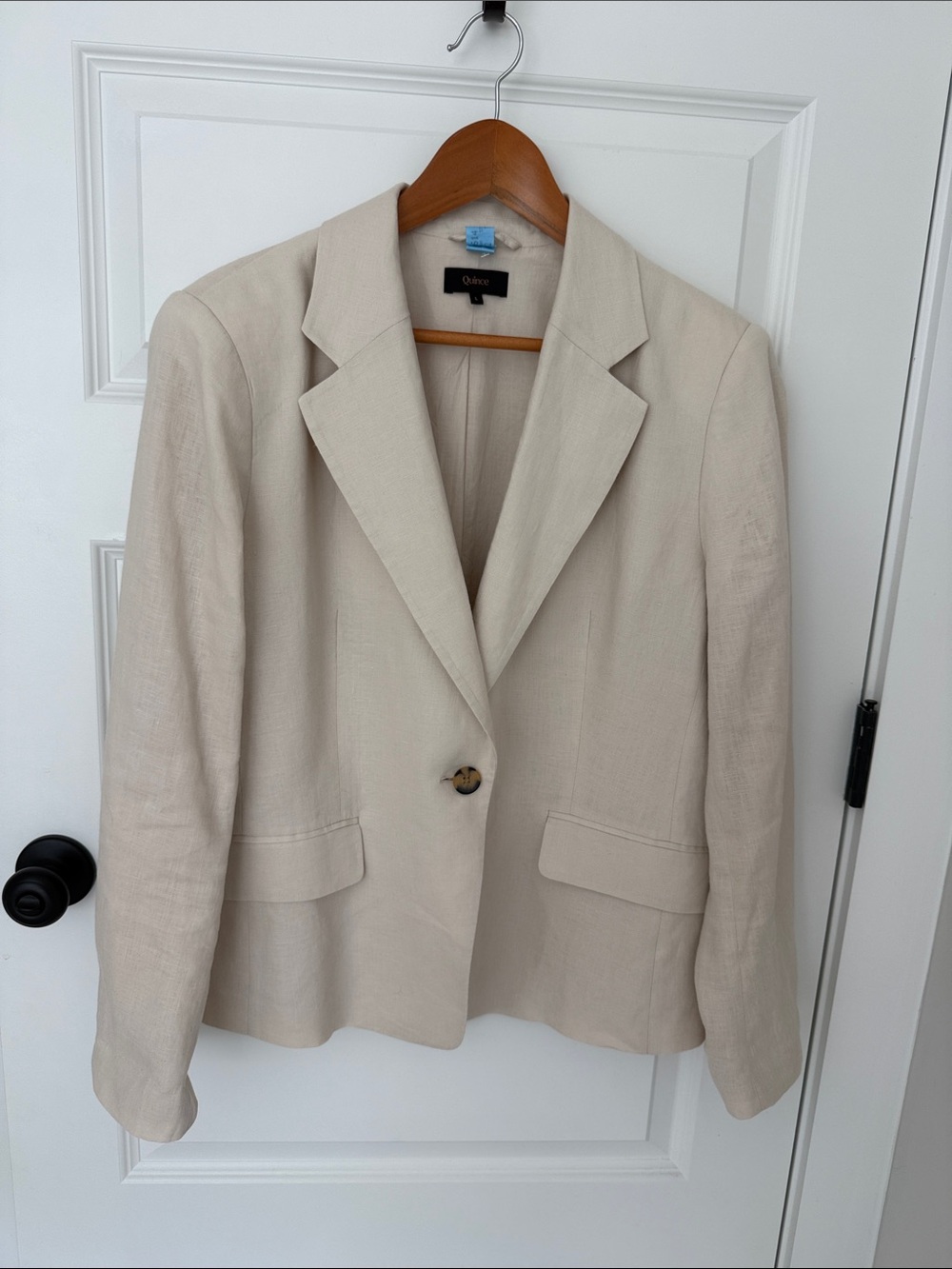 Quince 100% European Linen Single-Button Blazer